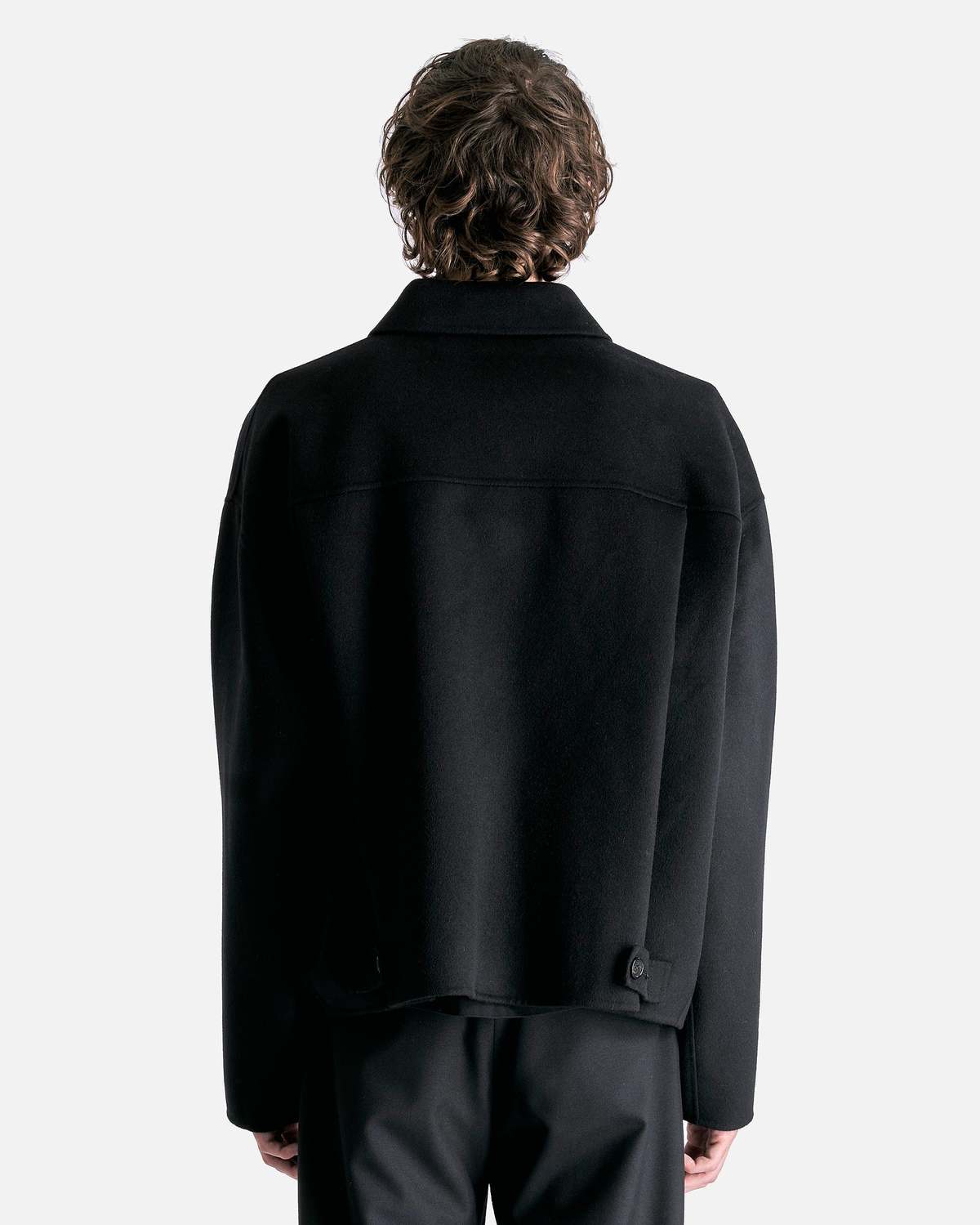 Acne Studios Wool Zipper Jacket - Black | Garmentory
