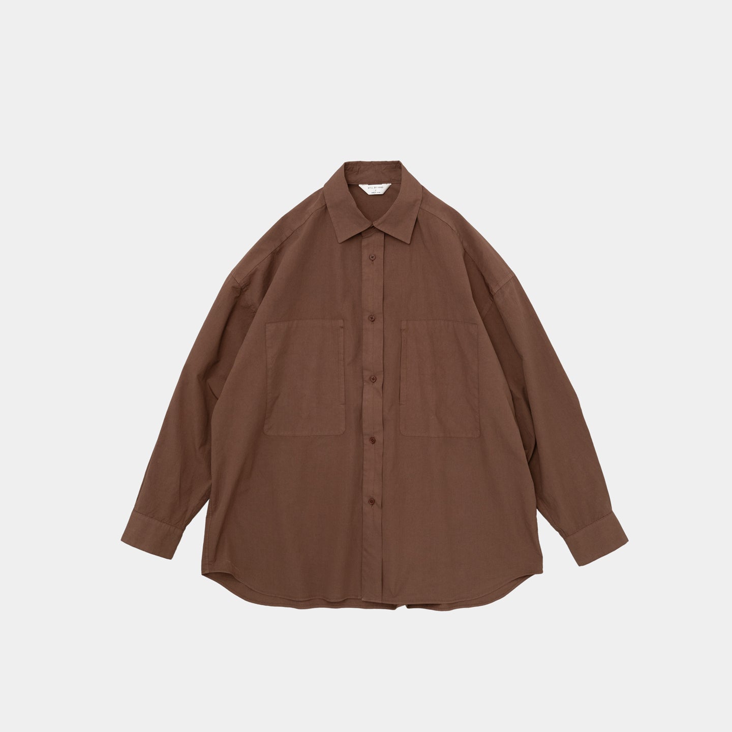 Still By Hand Garment Dye Over Shirt - Brick | Garmentory