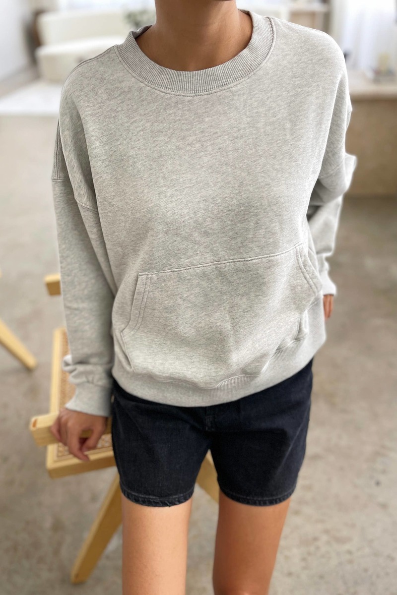 OVY French Terry P/O Sweat (top gray) Hoodies and