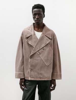 Lemaire Dispatch Denim Jacket - Snow Mauve | Garmentory