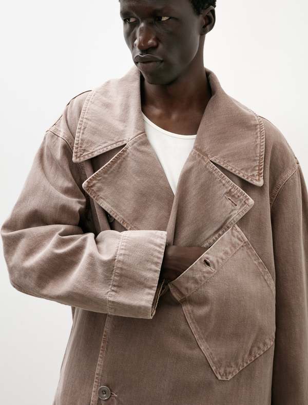 Lemaire Dispatch Denim Jacket - Snow Mauve | Garmentory