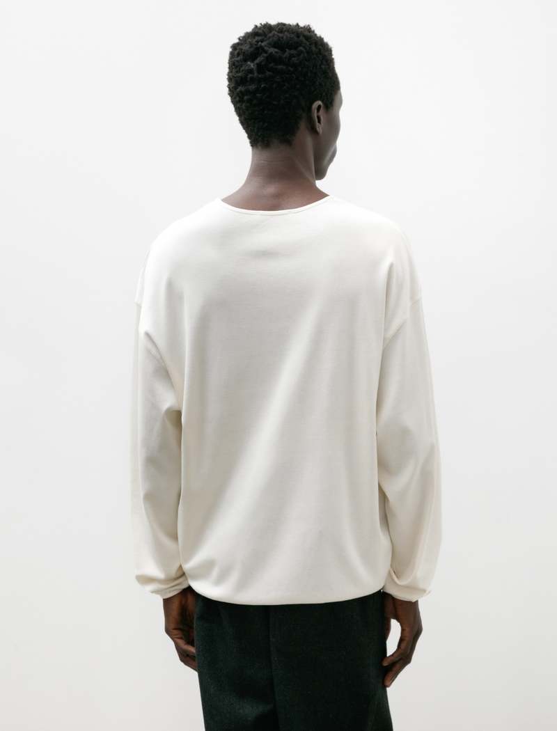 Lemaire LS Relaxed Tee - Light Cream | Garmentory