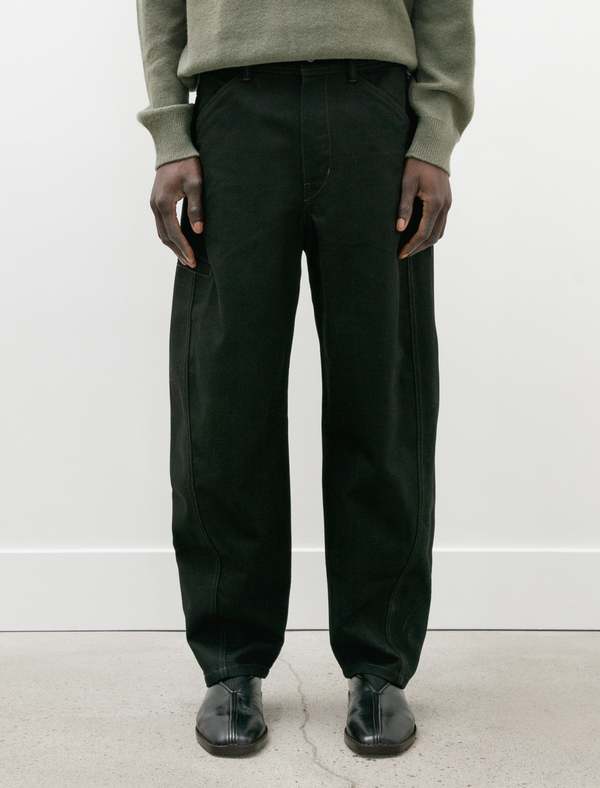 Lemaire Twisted Workwear Pants - Black | Garmentory Lemaire Twisted Workwear Pants - Black | Garmentory