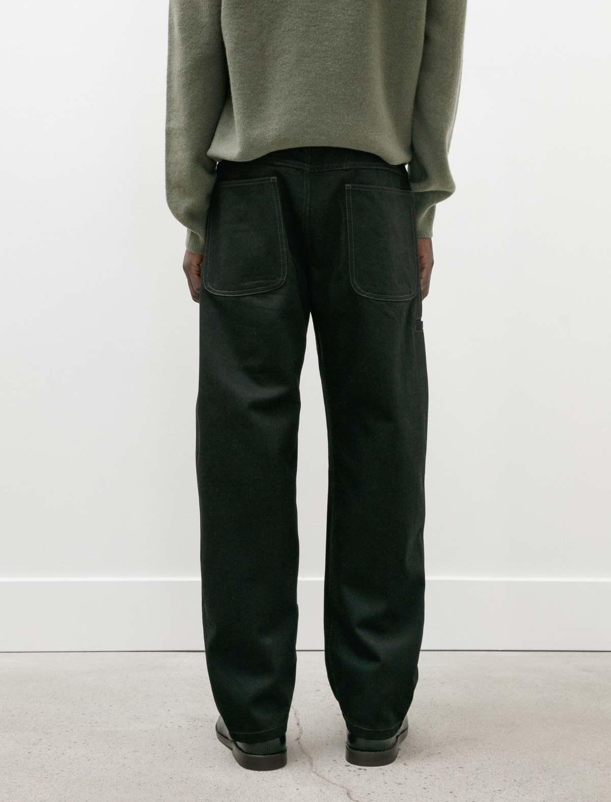 Lemaire Twisted Workwear Pants - Black | Garmentory