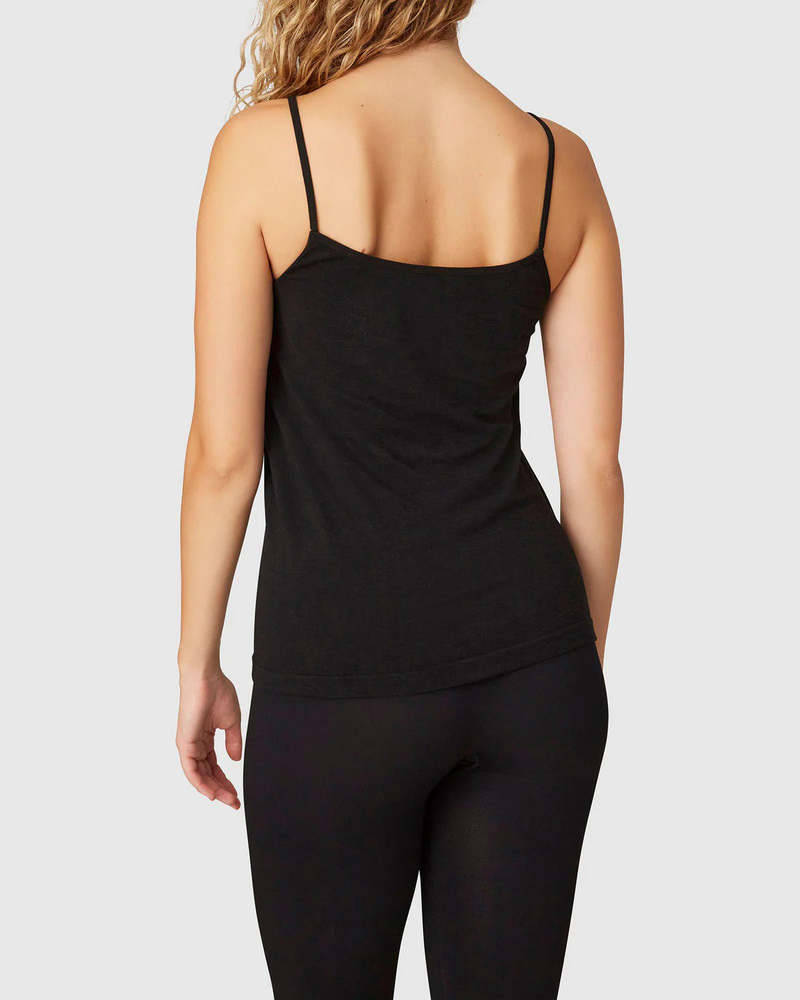 Swedish Stockings EMMY CASHMERE CAMISOLE - BLACK
