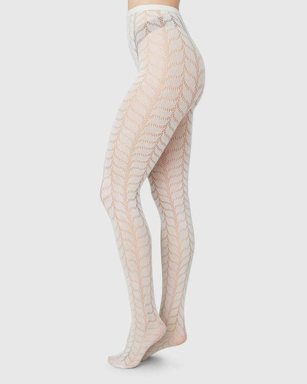 Swedish Stockings COLLANT FILET MEJA Tights - Ivory