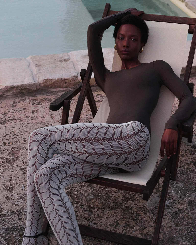 Swedish Stockings COLLANT FILET MEJA Tights - Ivory