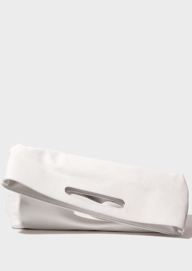 バッグ MODERN WEAVING SLOUCH FOLDOVER CLUCH BAG Modern Weaving Slouch Foldover Clutch - Optic | Garmentory