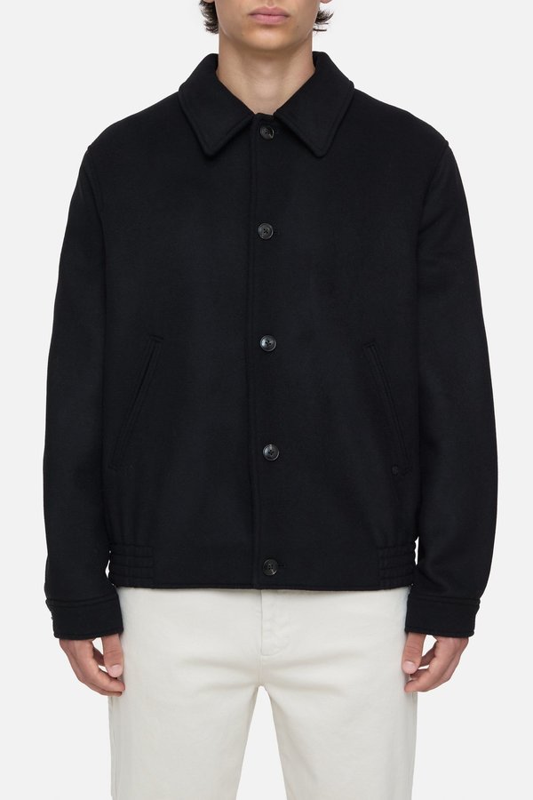Closed Blouson Wool Mix Jacket - Navy | Garmentory