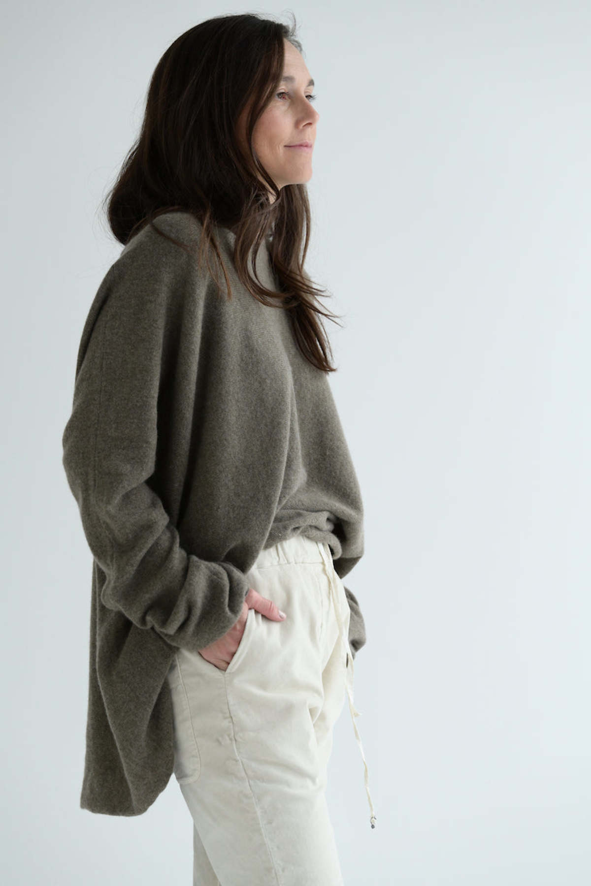 Album di Famiglia Handknit Cashmere Sweater - Nut - Image 2 of 5