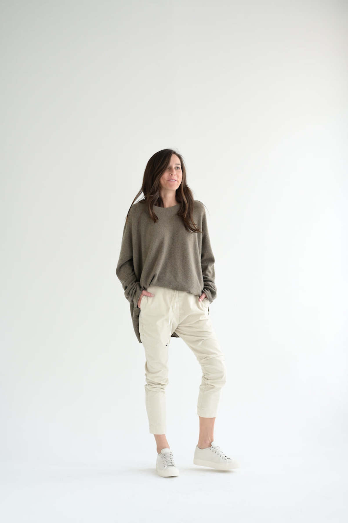 Album di Famiglia Handknit Cashmere Sweater - Nut - Image 4 of 5