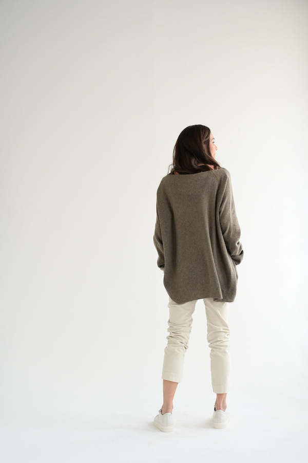 Album di Famiglia Handknit Cashmere Sweater - Nut