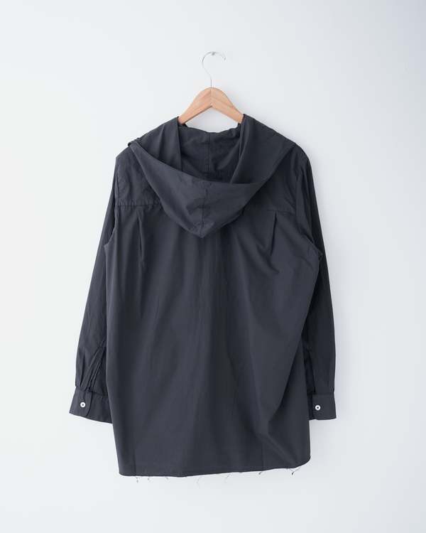 シャツ CAMIEL FORTGENS hooded shirt Camiel Fortgens Hooded Scarf Shirt - Black | Garmentory
