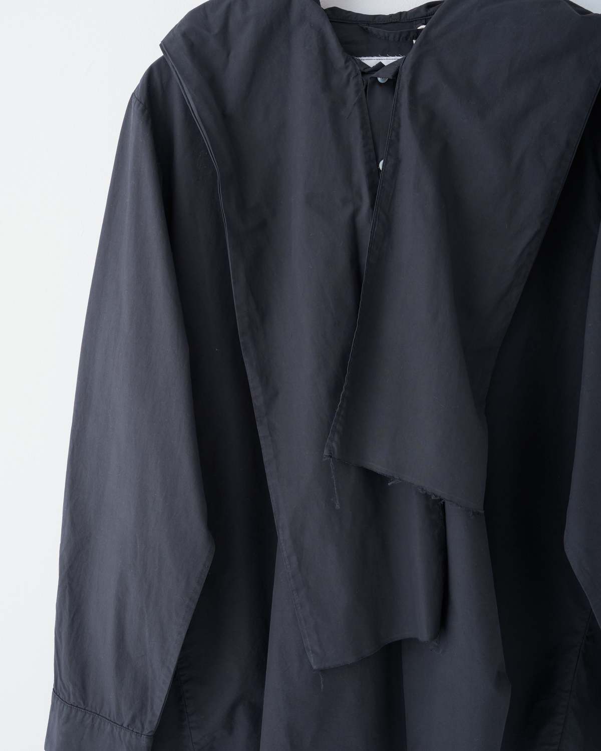 Camiel Fortgens Hooded Scarf Shirt - Black | Garmentory