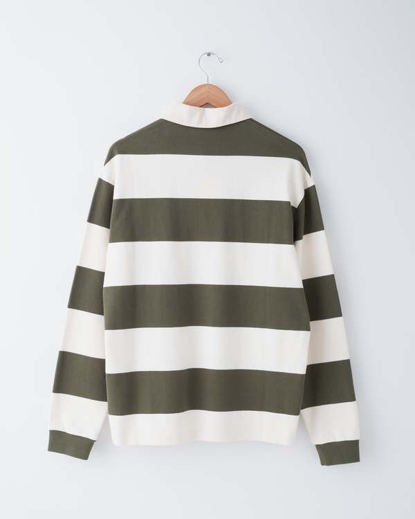 【新品未使用】ANOTHER ASPECT RUGBY POLO 1.0 ANOTHER ASPECT Another Rugby Polo 1.0 Blue Sand Stripe