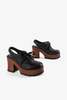 "INTENTIONALLY __________."HOBBY PLATFORM CLOG - WHISKEY/BLACK - Thumbnail 7