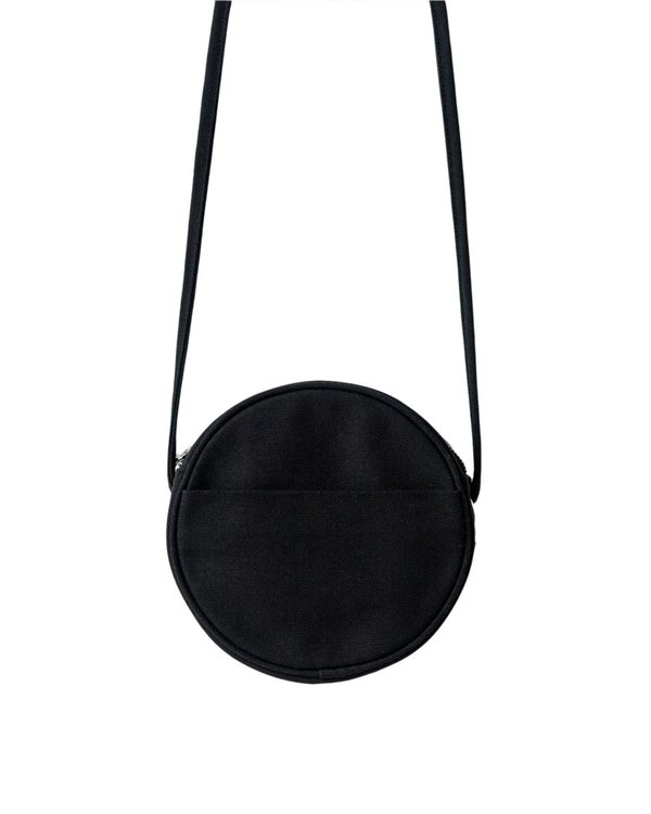 BAGGU CANVAS CIRCLE PURSE - BLACK BAGGU CANVAS CIRCLE PURSE - BLACK