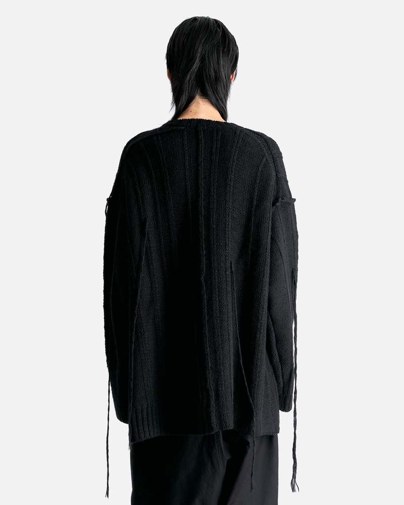 Yohji Yamamoto Pour Homme String Switching Round Neck