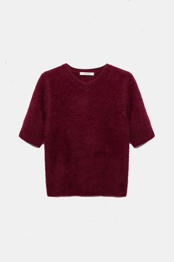 Dorothee Schumacher Fluffy Lux Pullover - Burgundy