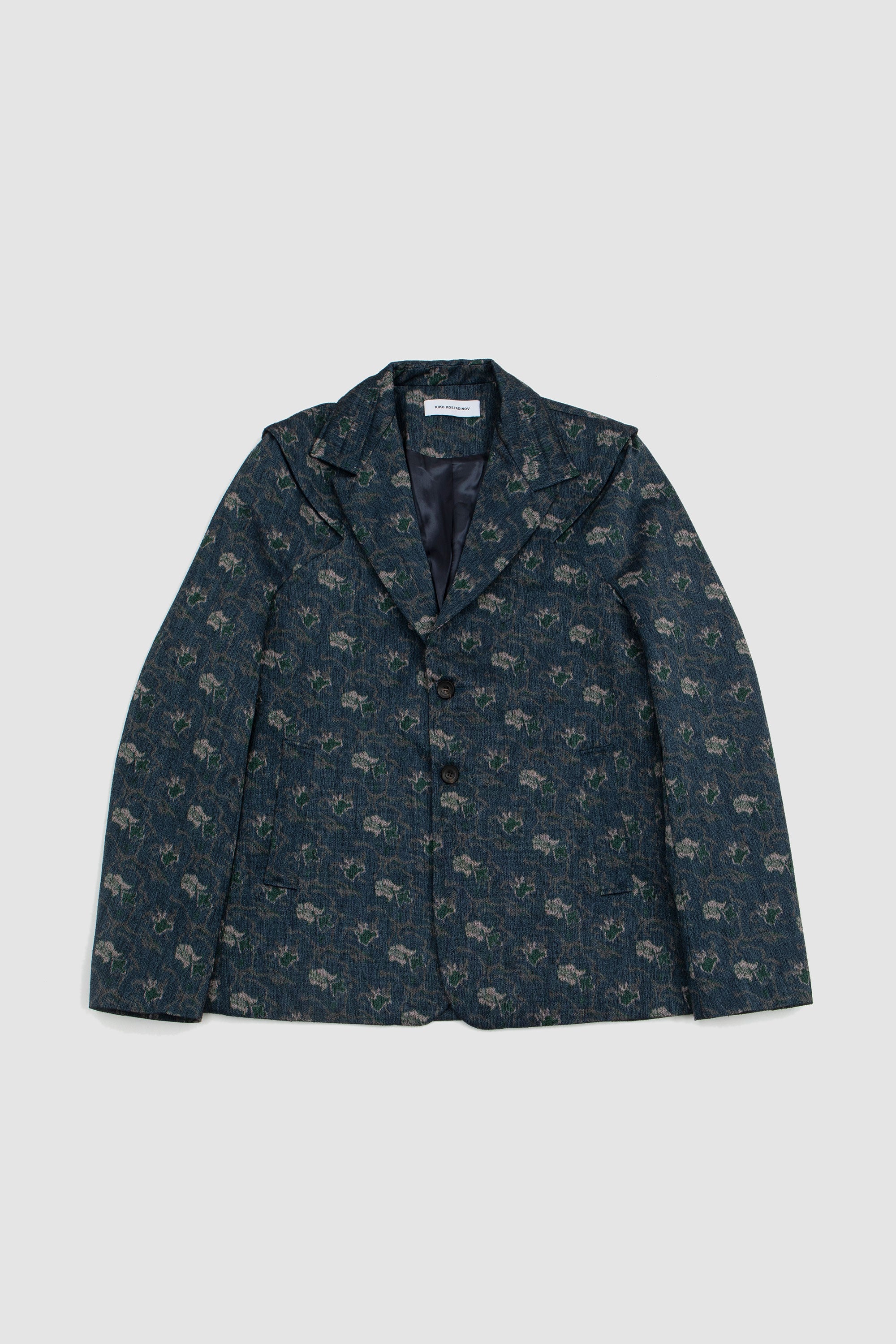 kiko kostadinov Bendix Tailored Blazer - Floral Jacquard/Jersey 