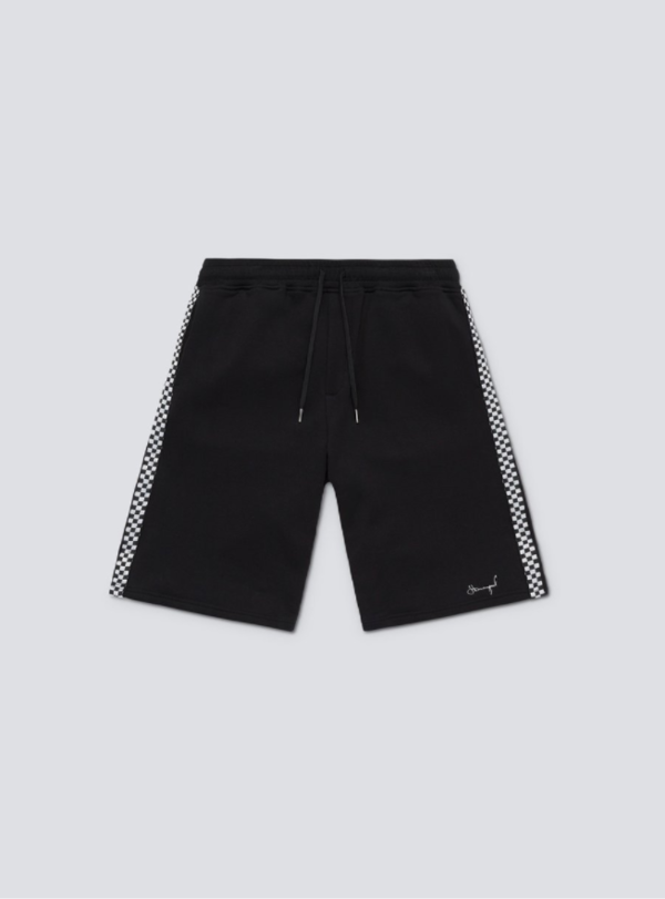 Stampd CHECK STRIPE TERRY SHORT - BLACK Stampd CHECK STRIPE TERRY SHORT - BLACK