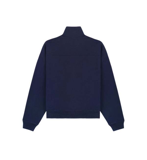 SPORTY + RICH NY Tennis Club Quarter Zip - Navy/Gold