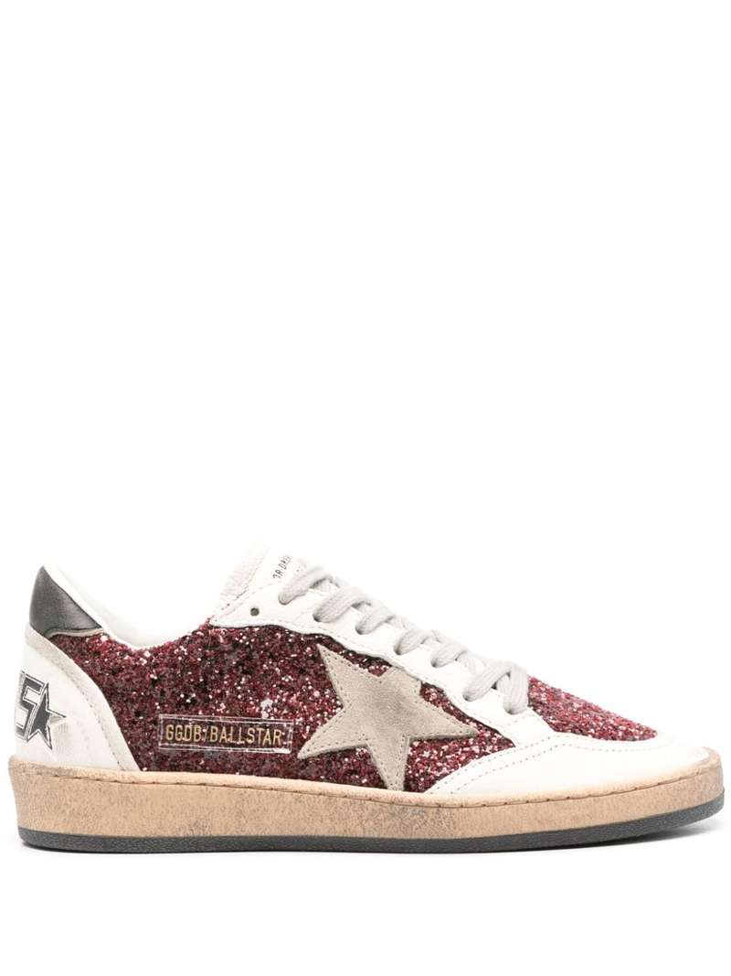 スニーカー Golden  Ballstar Glitter Upper Nylon Sneakers Golden Goose Ball Star Glitter Sneakers | Shopbop