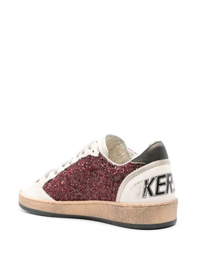 Golden Goose Ballstar Glitter Upper Nappa Toe Sneakers