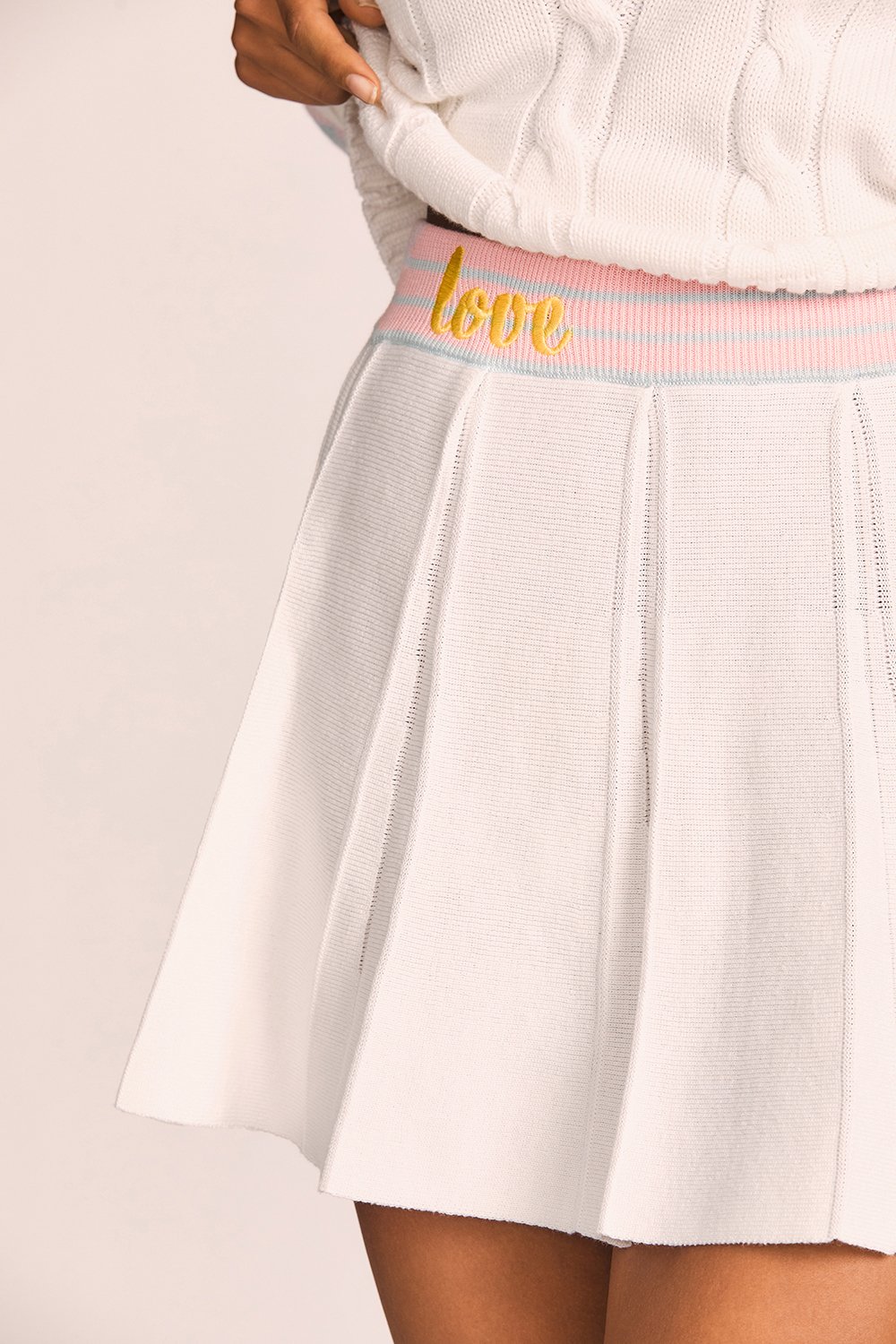 LOVESHACKFANCY ROZ SKIRT