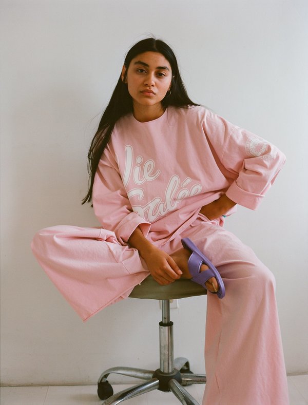 OffSeasonNYC Token Pull Over - Dusty Pink Knit Jersey OffSeasonNYC Token Pull Over - Dusty Pink Knit Jersey