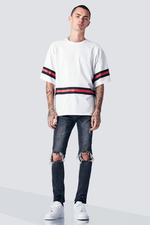 Stampd HOCKEY SHORT SLEEVE - WHITE Stampd HOCKEY SHORT SLEEVE - WHITE
