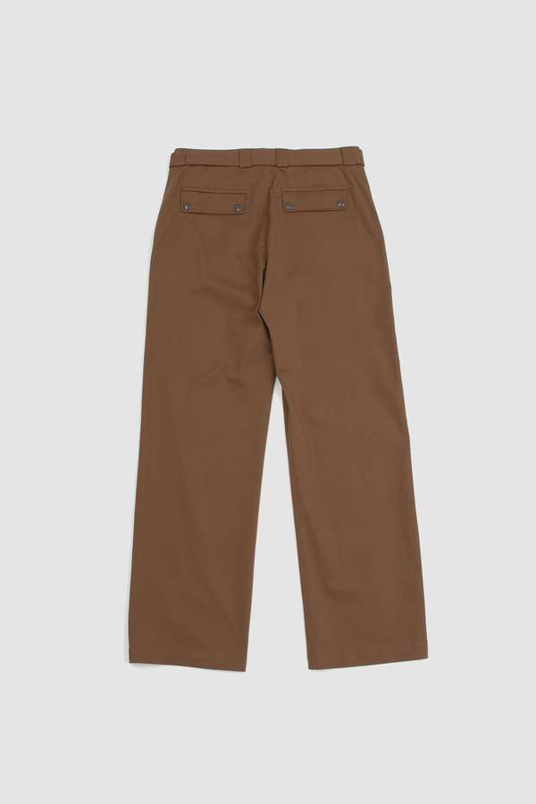 パンツ DRIES VAN NOTEN 'Pamplona' pants Brown Dries Van Noten Pamplona Pleated Wide-Leg Pants - Bergdorf
