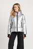 Adroit Pacific Down Hooded Jacket - Silver - Thumbnail 1