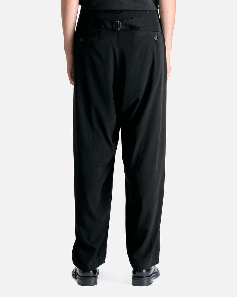 Yohji Yamamoto CDH 2TUCK PANTS （Black） Yohji Yamamoto ヨウジヤマモト REGULATION MEN HK-P02-140