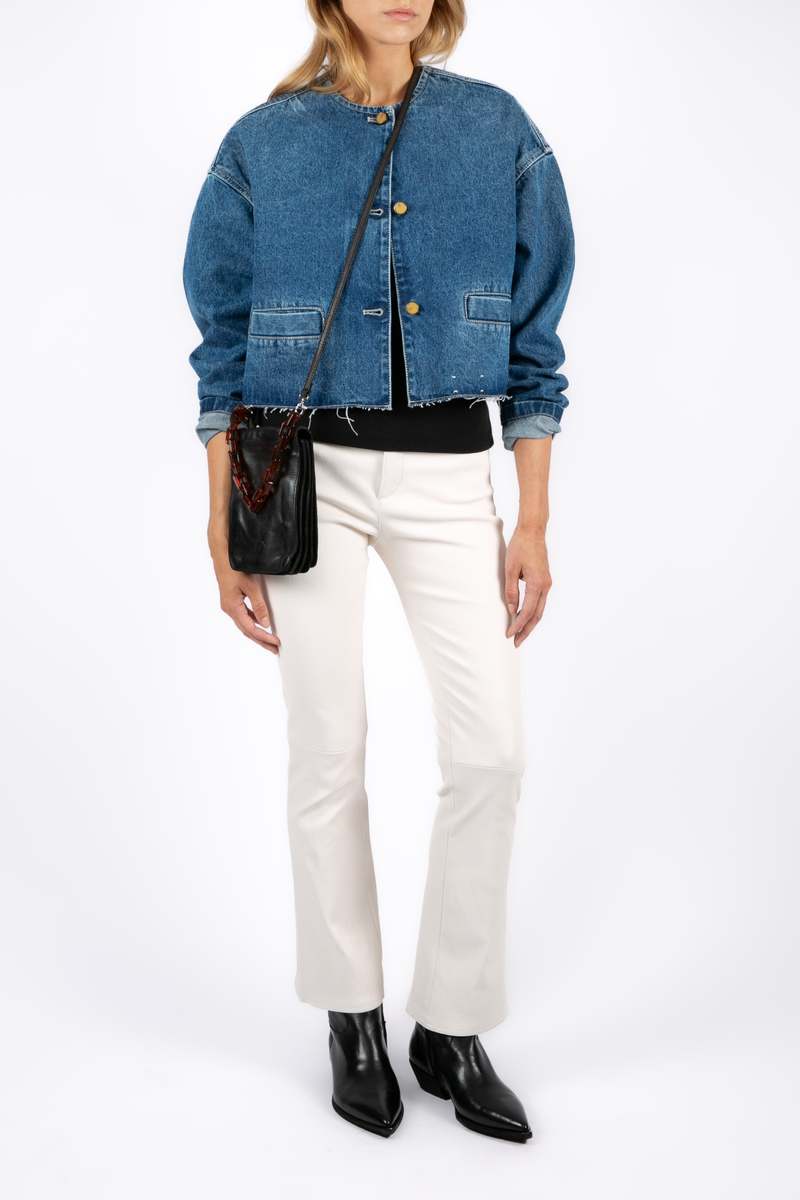 ジャケット ALYSI SS25 DENIM JACKET (205909 P5046BDM) Alysi Classic Button-Up Denim Jacket – Cettire