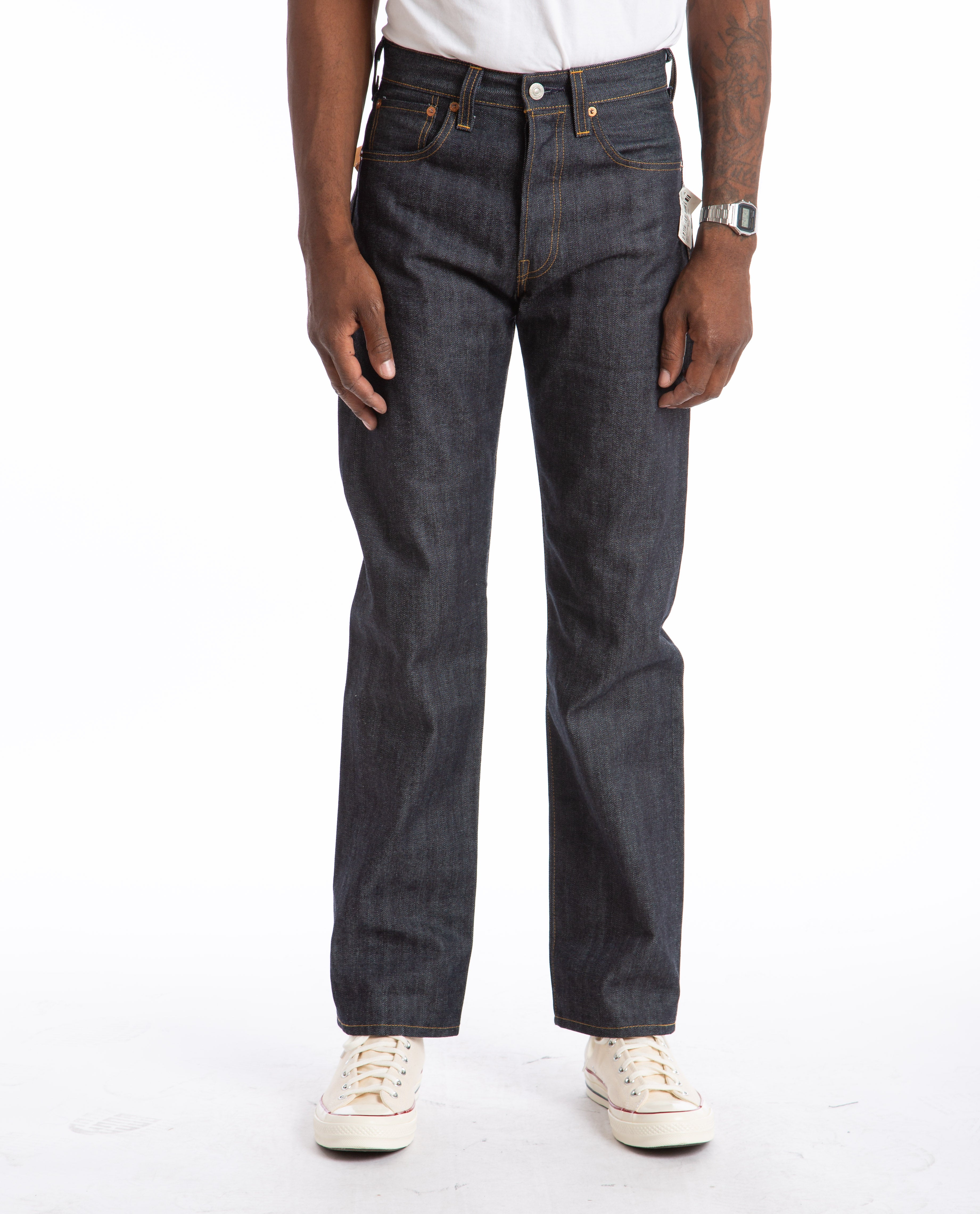 Levi's Vintage 1947 501 Original Fit Selvedge Jeans DARK