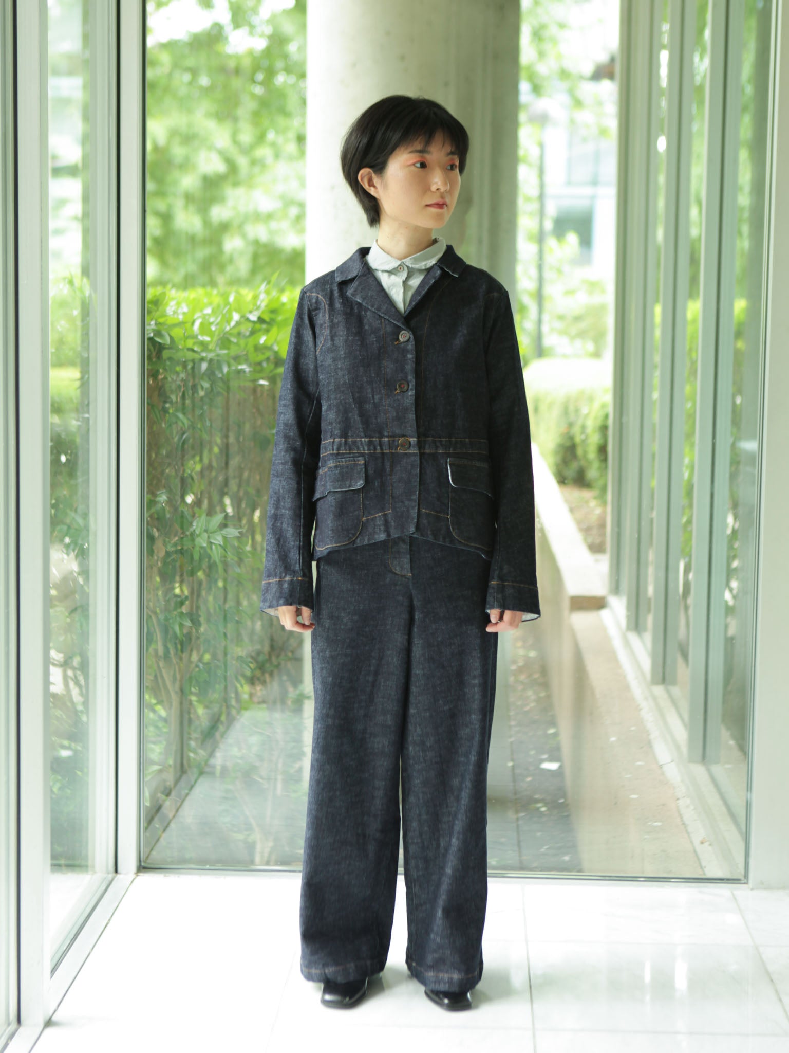 ジャケット・アウター France / WESSEL HANNOH stitch denim jkt Hannoh-Wessel-Jacket-Veruska--