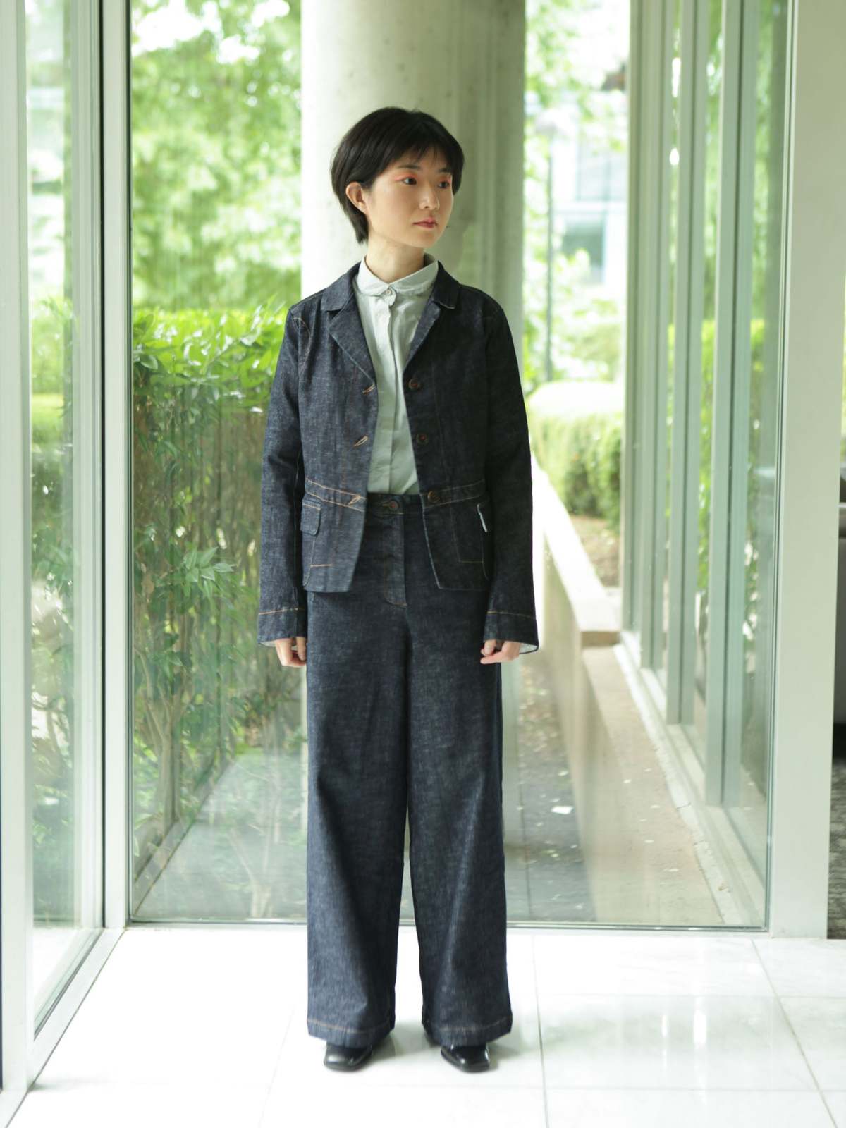 H+ Hannoh Wessel Veruska Jacket - Washed Denim - Image 3 of 8