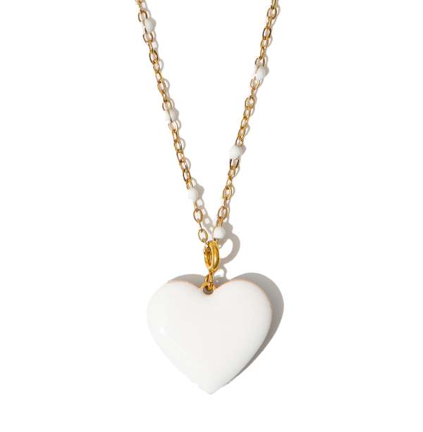 MATTER MATTERS Follow Your Heart Necklace - Light blue/Tan