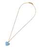 MATTER MATTERS Follow Your Heart Necklace - Light blue/Tan - Thumbnail 2