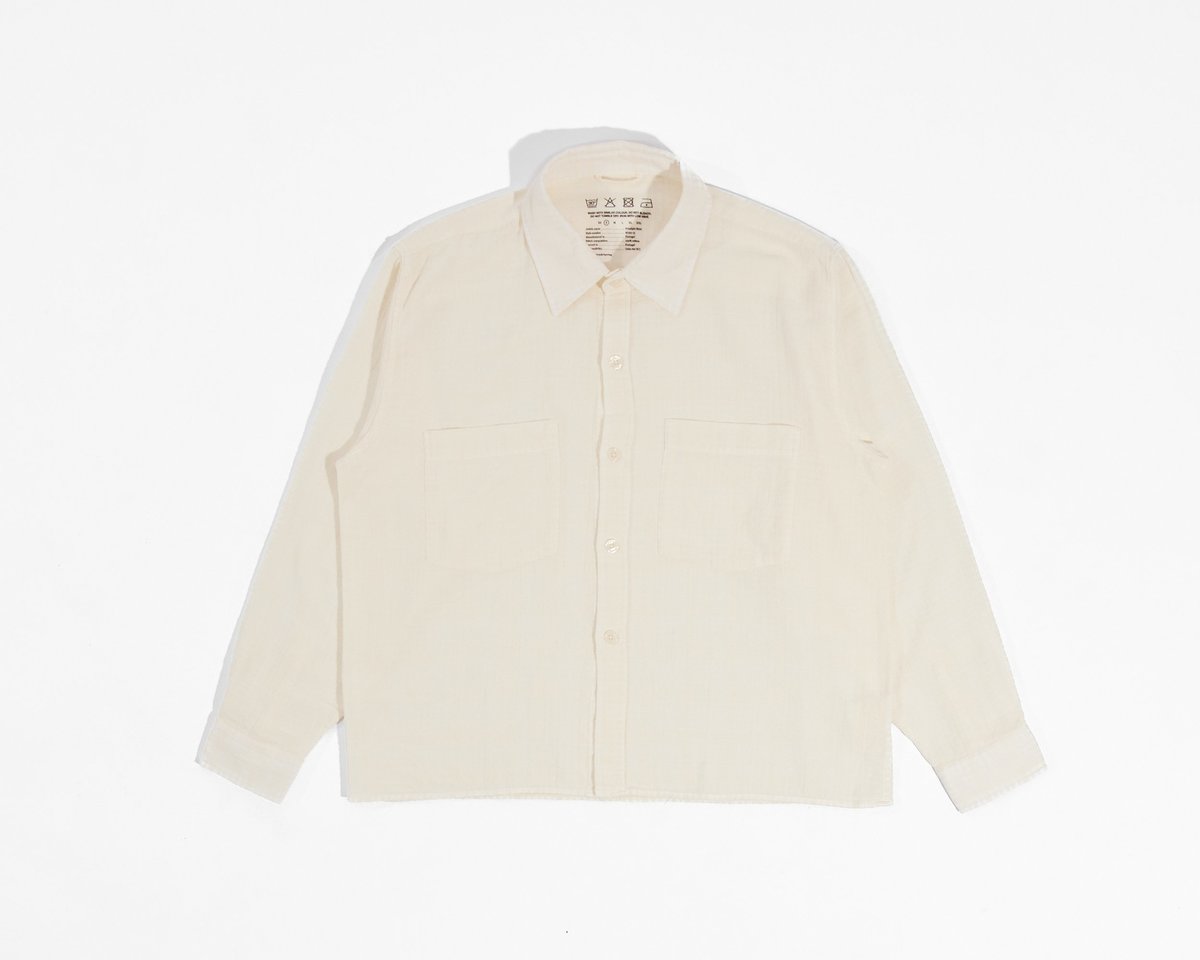 mfpen Principle Shirt オフホワイト　長袖シャツ mfpen Principle Shirt - Off White | Garmentory