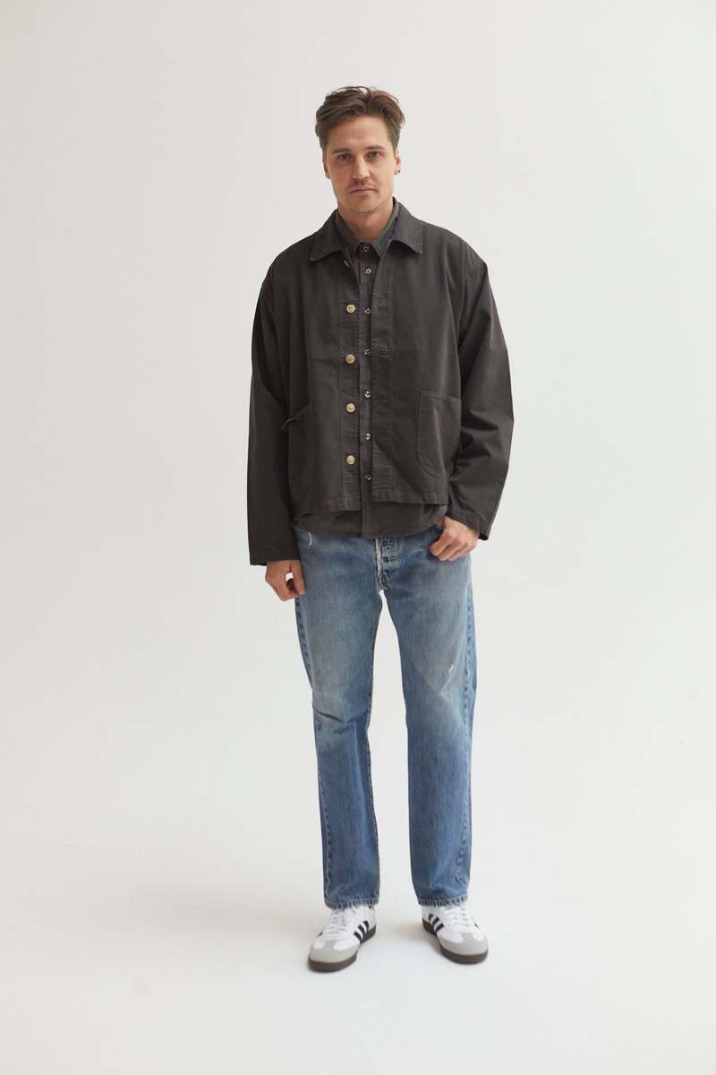 Asher Cam Work Jacket - Vintage Black Asher Cam Work Jacket - Vintage Black