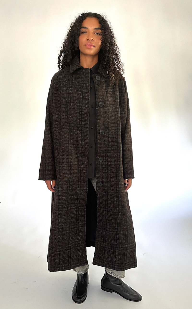 Ali Golden Trench Coat Plaid Garmentory