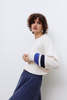 Eve Gravel Knitting JAYA sweater - Blue Ivory - Thumbnail 1