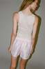 Tigra Tigra Hand-embroidered Sport Short - Pale Pink - Thumbnail 2