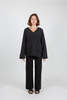 Lauren Manoogian Straight Pants - Ink - Thumbnail 5