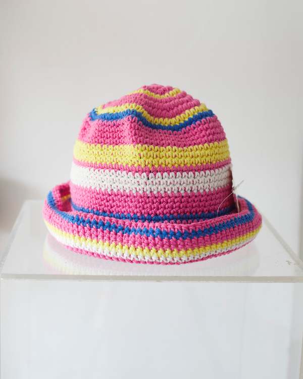AMBA AMBA - Bucket Hat - striped pink