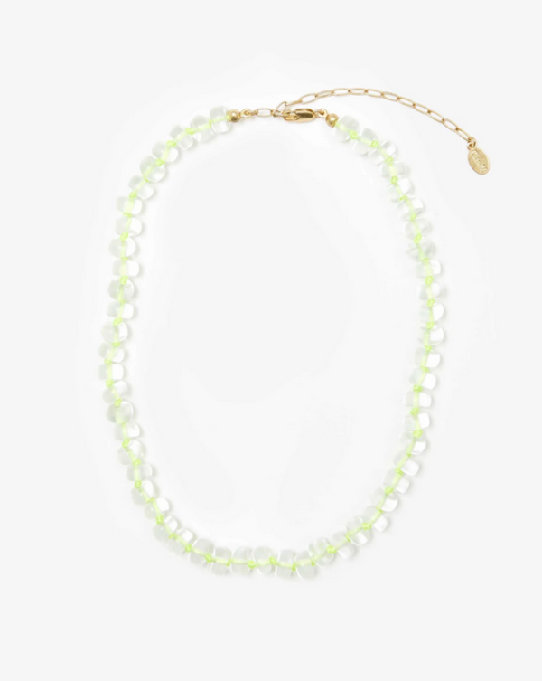 Clare V. Stone Slice Necklace - Moonstone