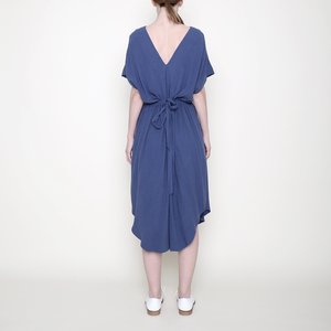 7115 by Szeki Drawstring Reversible Dress - Blue 7115 by Szeki Drawstring Reversible Dress - Blue