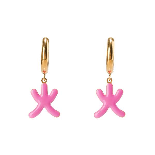 MATTER MATTERS Five Elements Fire Earrings - Red/Pink